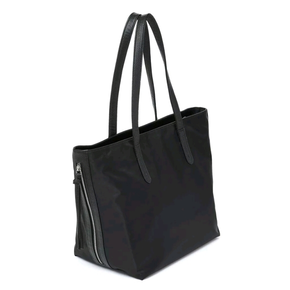 New Botkier New York Bond Black Nylon Zip Tote Bag. - Picture 5 of 16